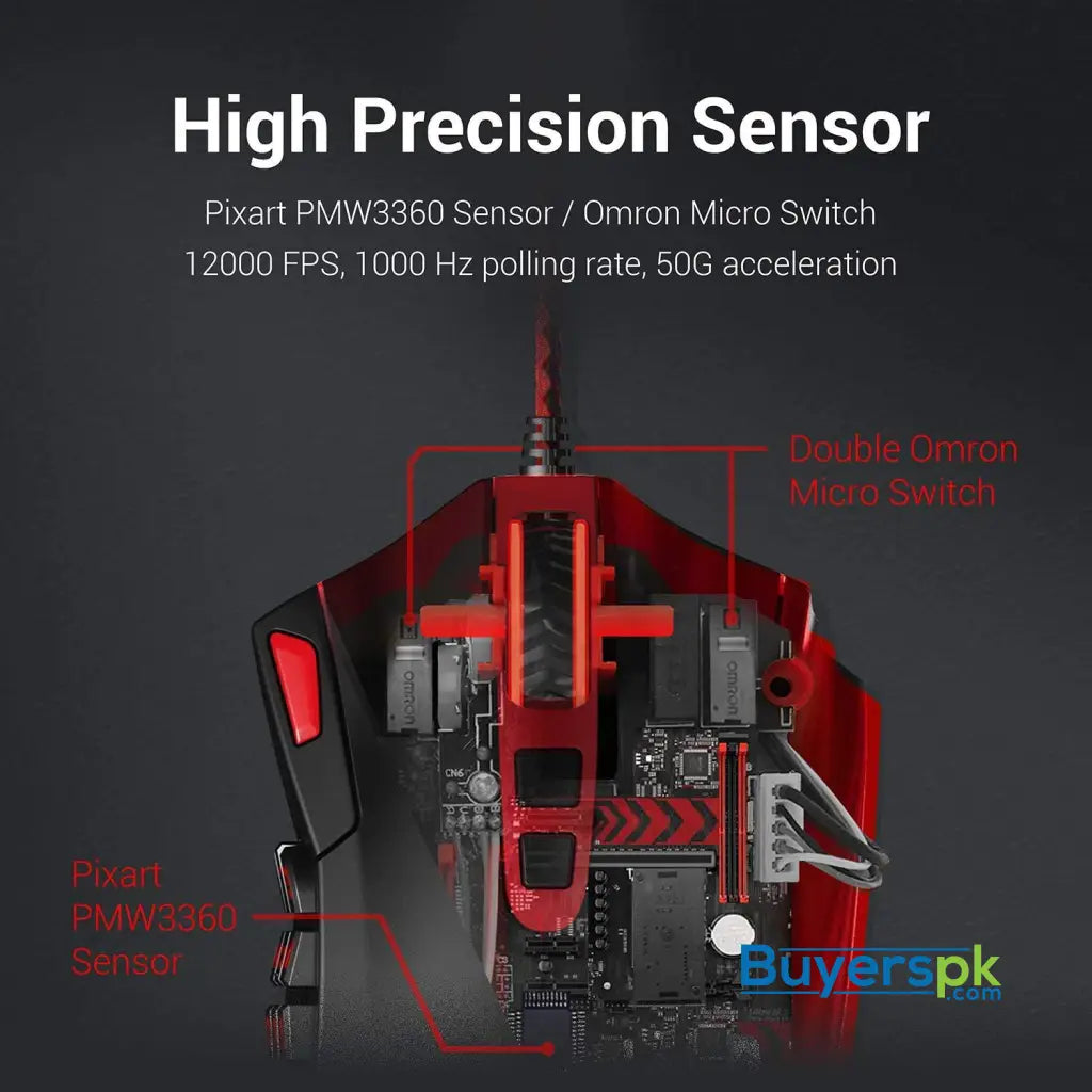 Redragon M901 Perdition Wired Gaming Mouse - Mouse Redragon M901 Perdition Wired Gaming Mouse - Mouse